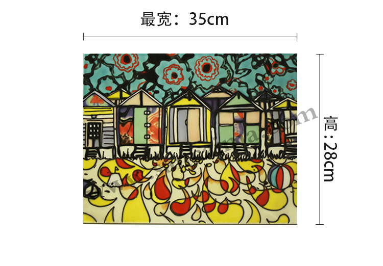 三彩瓷板畫 三彩瓷板畫